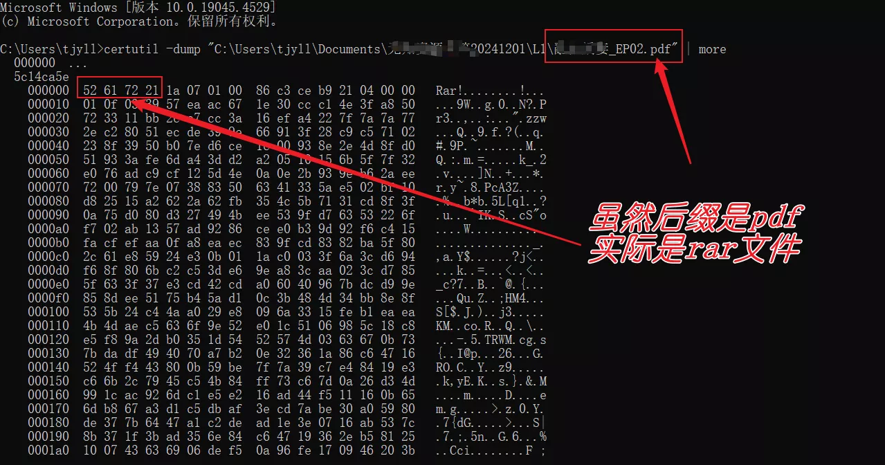pdf后缀实际是rar压缩包