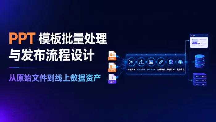 PPT模板批量处理与发布流程